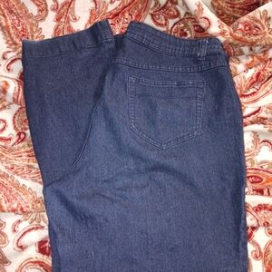 Ashley Stewart Men's Relaxed Dark Blue Denim Jeans